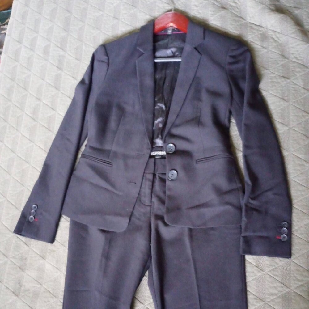 EXPRESS Pant Suit Columnist Blazer + Trousers Size 4R